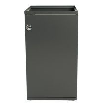 Afvalbak modulair V-part met deur en zakhouder 85 liter - Kleur naar keuze