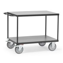 Tafelwagen 600 Kg 1000x600 mm 2 Etages Grijs