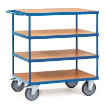 Tafelwagen 600 Kg 1200x800 mm 4 Houten Etages
