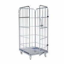 Rolcontainer 1460 metaal 4-zijdig met Deur
