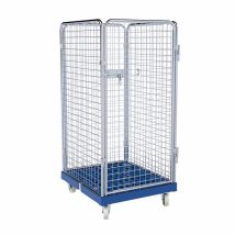 Rolcontainer ADB 1350 Kunststof 4-zijdig met Deur