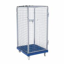 Rolcontainer ADB 1350 Kunststof 5-zijdig met Deur