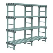  Kunststof Magazijnstelling 500 mm diep 4 niveau's
