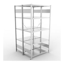 Legbordstelling Dubbel META 230 kg Basissectie 200x100x50 cm - 4