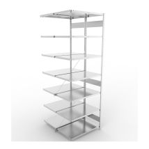 Legbordstelling Dubbel META 230 kg Aanbouwsectie 300x100x60 cm - 4