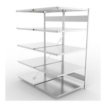 Legbordstelling Dubbel META 230 kg Aanbouwsectie 200x100x80 cm - 4