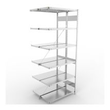 Legbordstelling Dubbel META 150 kg Aanbouwsectie 250x100x40 cm - 4