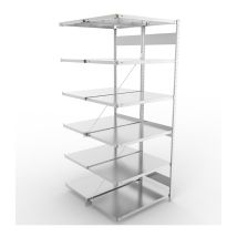 Legbordstelling Dubbel META 150 kg Aanbouwsectie 250x100x60 cm - 4