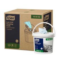 Tork Low-Lint Reinigingsdoek in Emmer Turquoise W10 - 4 stuks