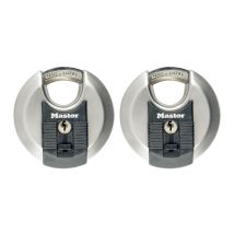 Discusslot Master Lock 70 mm met Versterkte Beugel set 2 stuks