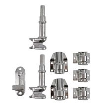 Onderdelenset RVS voor PVC Deuromranding Ø27 mm
