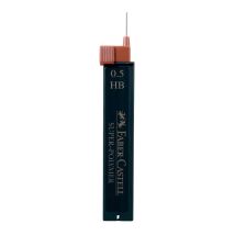 Vulpotlood Navulling HB Zwart 0,5 mm Zwart Faber-Castell - 12 stuks