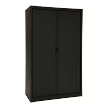 Roldeurkast Ceha Zwart 1200x450x1950 mm 4 legborden