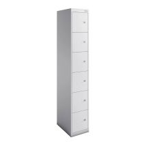 Lockerkast Bisley Zilver 305x457x1802 mm 6 deuren