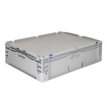 Euronorm Bak met Deksel 800x600x235 mm Grijs 