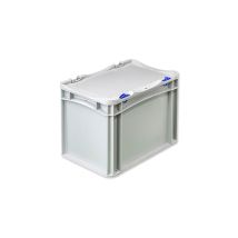 Euronorm Bak met Deksel 300x200x235 mm Grijs