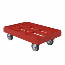  Dolly Euronorm Bakken 60x40 cm 300 kg Rood