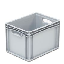 Euronorm stapelbak 400 x 300 x 170 mm 16 liter grijs polypropeen 