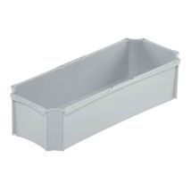 Basicline Inzetbak 1/4 Lang Grijs 355 x 138 x 85 mm