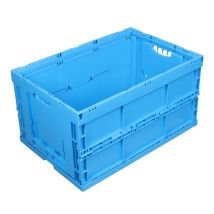Vouwkrat Blauw 600 x 400 x 320 mm 66 liter met 2 open handgrepen