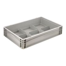Glazenbak Euronorm 600x400x120 mm 6 vakken
