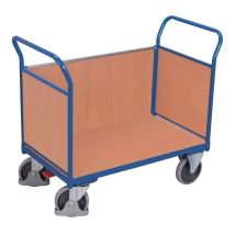 Plateauwagen 400 kg 850x475 mm met 3 Wanden