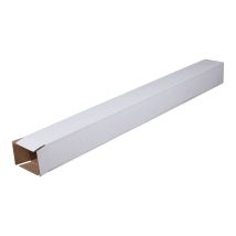 Vierkante koker 10 stuks 100x100x1100 mm wit