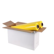 Handwikkelfolie 50 cm x 300 m 20 my - Geel nieuw