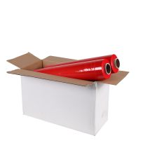 Handwikkelfolie 50 cm x 300 m 20 my - Rood nieuw