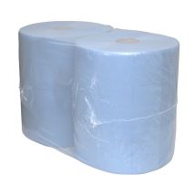 Euro Industrierol blauw cellulose verlijmd 37cm x 190M 3-laags (2 rol)