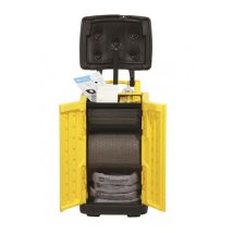 Universele Quick-Response Spill Cart met Hoge Zichtbaarheid open