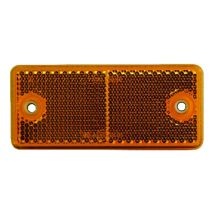 Reflector Plak/Schroef Aspöck Oranje Rechthoek 90x40 mm 