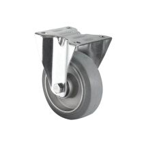 Bokwiel Ø125 mm Alu/Elastiek Grijs 250 kg