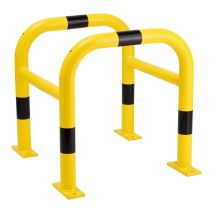 Kolombescherming Staal Verzinkt Geel/Zwart 500x500 mm