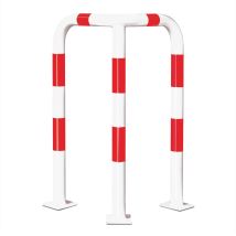 Beschermbeugel L-profiel Verzinkt Rood/Wit 1200x600x600 mm 