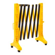 Kunststof Schaarhek op wielen 3500x950 mm Geel/zwart