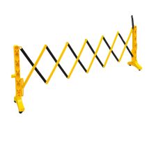 Kunststof Schaarhek op wielen 3500x950 mm Geel/zwart