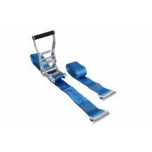 Spanband 50 mm 2 ton met sleufgatfitting 3,7 M blauw + grote ratel