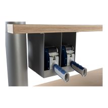 Dubbele tapedispenser houder voor Werktafel 2 x 100 mm