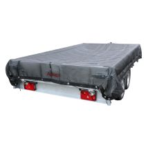 Aanhangernet fijnmazig met koord 200 x 300 cm zwart