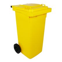 Minicontainer 120 liter Geel - Voor DIN-opname