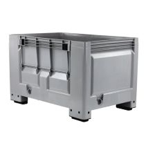 Kunststof Palletbox Grijs 1200 x 800 x 760 mm - 535 liter 