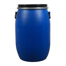 Kunststof Vat 120 liter met Deksel - Gereinigd