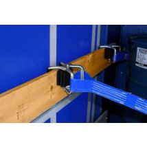 Spanband 50 mm 2 ton 5M Blauw met Bordklem