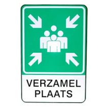 Verzamelplaats aluminium bord 400 x 600 mm | Verzamelplaatsbord