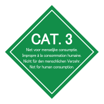 Categorie 3 sticker 300 x 300 mm