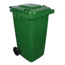 Afvalcontainer 240 liter Groen met Hangslotvoorziening 