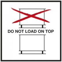 Behandelingsetiket Do Not Load on Top op rol