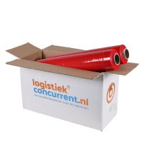 Handwikkelfolie 50 cm x 300 m 20 my - Rood nieuw