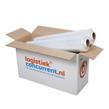Wikkelfolie 20my 50 cm x 300 meter transparant - volle doos